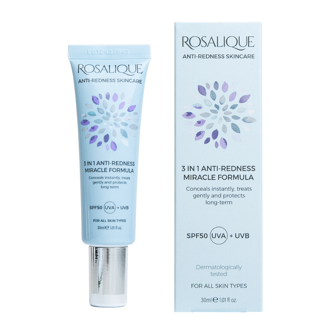 Rosalique 3 in 1 Anti-Redness Miracle Formula SPF50 | Rosalique USA