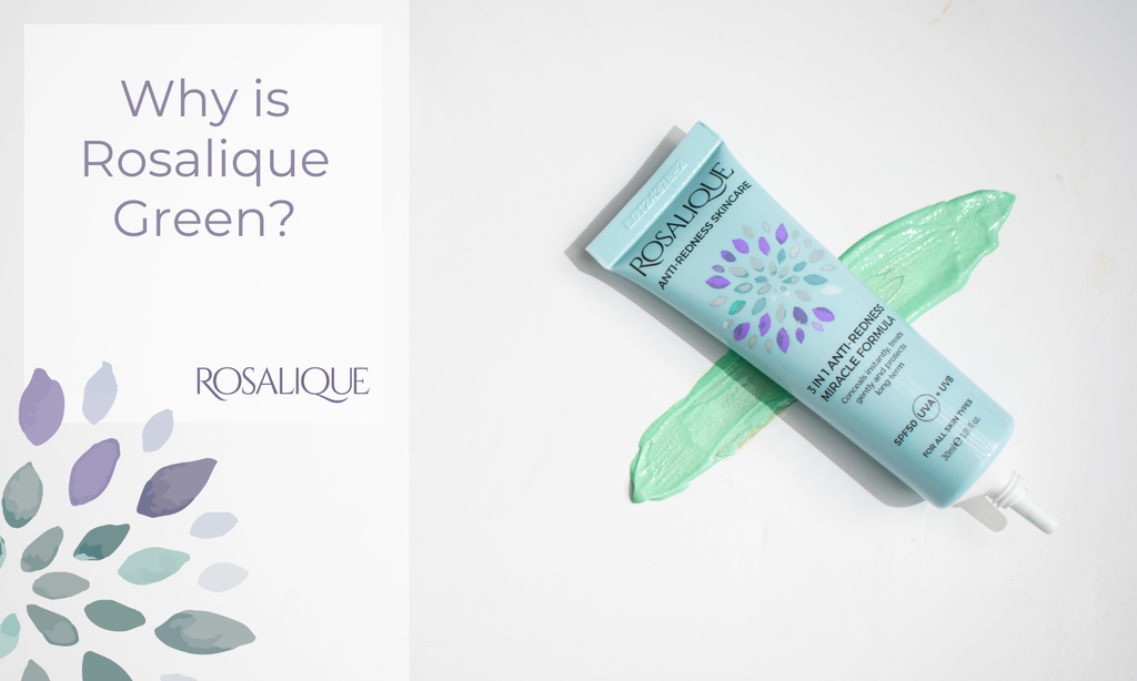 Why is Rosalique 3 in 1 Miracle Formula green?